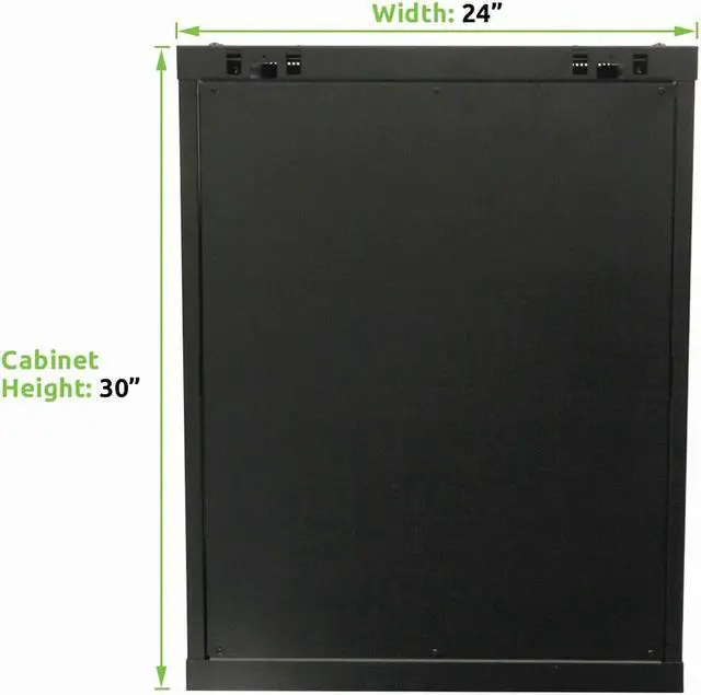 Alt view image 3 of 4 - Navepoint 15U Wallmount Networking Cabinet 600mm Depth with Shelves, Fans