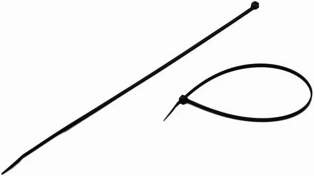 Alt view image 2 of 4 - NavePoint 12 Inch Nylon UV Resistant Cable Wire Zip Tie 40 lbs - Black 400 Pack Lot Pcs Qty