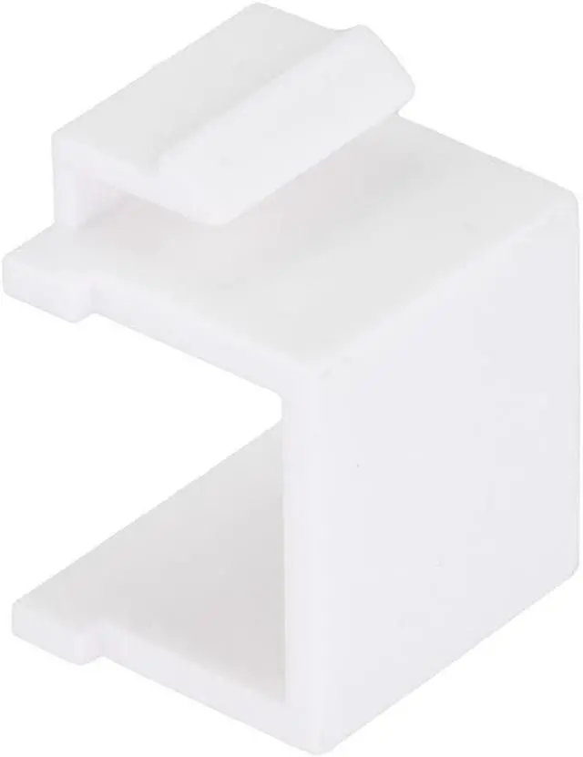Alt view image 2 of 4 - Heavy-Duty Blank Keystone Insert, Thermoplastic , White, 15-Pack