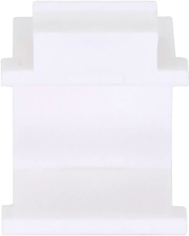 Alt view image 3 of 4 - Heavy-Duty Blank Keystone Insert, Thermoplastic , White, 15-Pack
