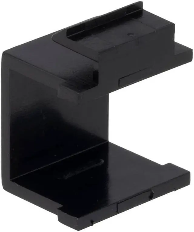 Main image of Heavy-Duty Blank Keystone Insert, Thermoplastic , Black, 15-Pack