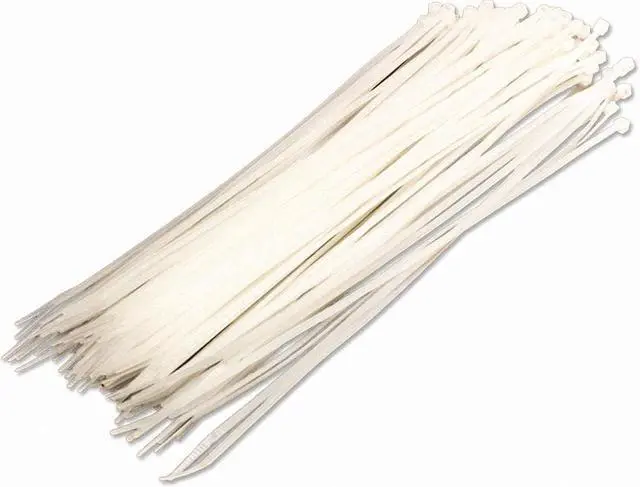 Alt view image 3 of 4 - NavePoint 12 Inch Nylon Cable Wire Zip Tie 40 lbs - Natural White 400 Pack Lot Pcs Qty
