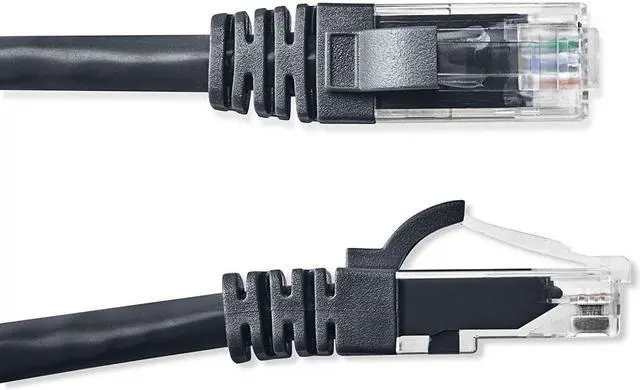 Alt view image 2 of 4 - NavePoint Cat5e UTP Ethernet Network Patch Cable UL Listed, 100 FT., 1 Gbps, Black