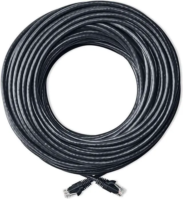Alt view image 3 of 4 - NavePoint Cat5e UTP Ethernet Network Patch Cable UL Listed, 100 FT., 1 Gbps, Black