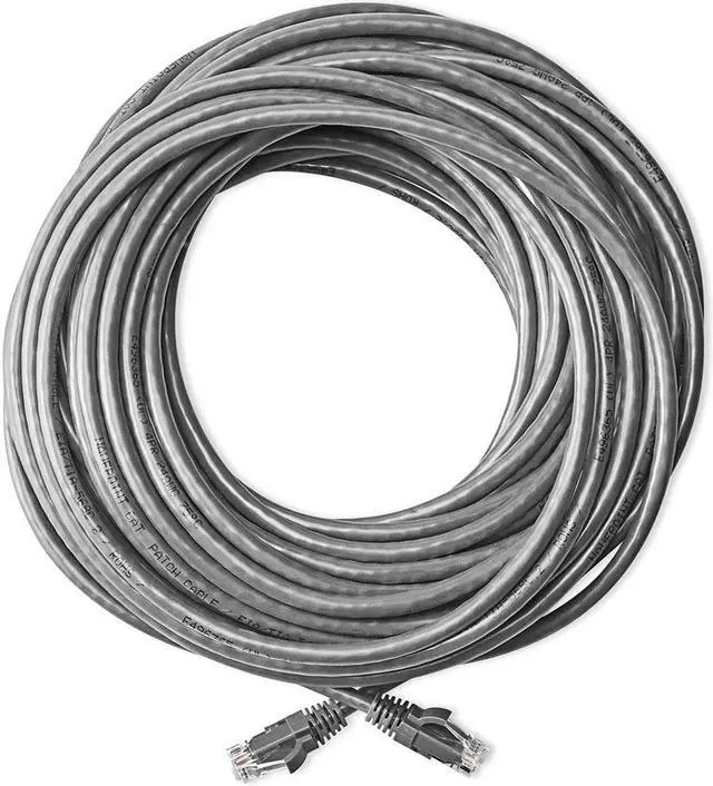 Alt view image 3 of 4 - NavePoint Cat6 UTP Ethernet Network Patch Cable UL Listed, 50 FT., 10 Gbps, Gray