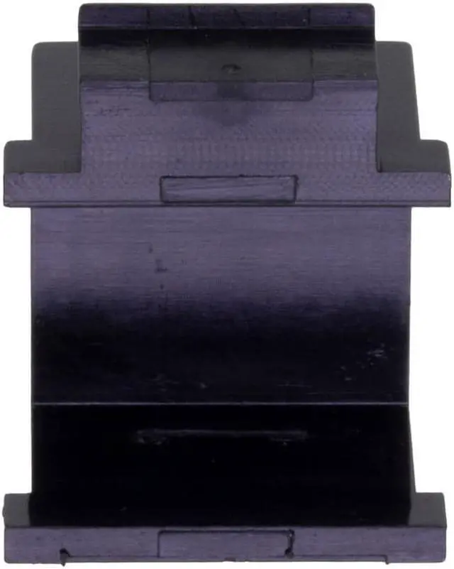 Alt view image 3 of 4 - Heavy-Duty Blank Keystone Insert, Thermoplastic , Black, 25-Pack