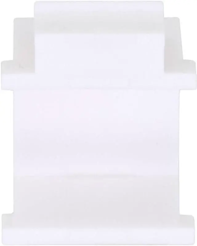 Alt view image 3 of 4 - Heavy-Duty Blank Keystone Insert, Thermoplastic , White, 50-Pack