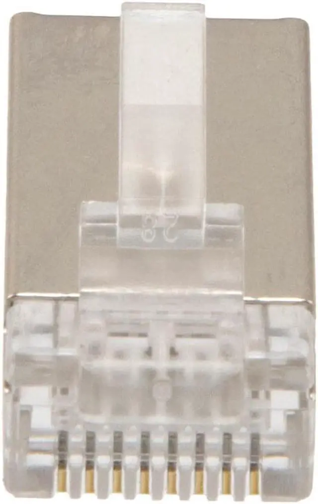 Alt view image 6 of 7 - NavePoint CAT5E Ethernet RJ45 Plug, FTP, 25 pack, C5E-8P8C, CE Compliance