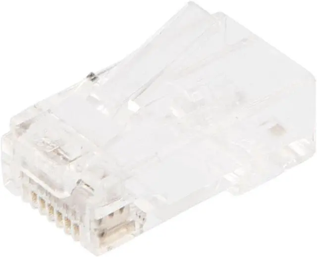 Main image of NavePoint CAT6A Ethernet RJ45 Plug, UTP, 50 pack, C6A-8P8C, CE Compliance