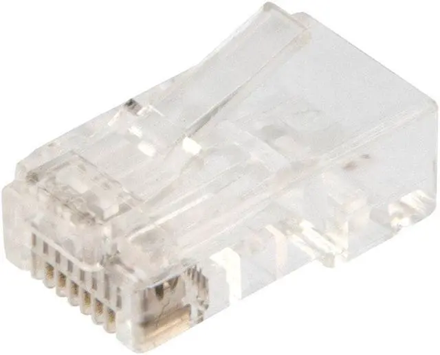 Main image of NavePoint CAT6 Ethernet RJ45 Plug, UTP, 50 pack, C6-8P8C, CE Compliance