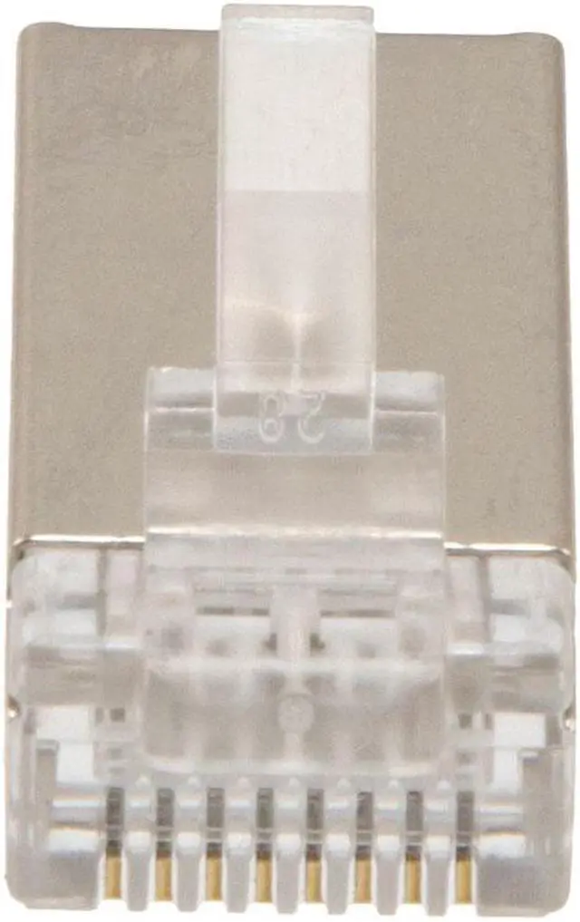 Alt view image 2 of 7 - NavePoint CAT6A Ethernet RJ45 Plug, FTP, 25 pack, C6A-8P8C, CE Compliance