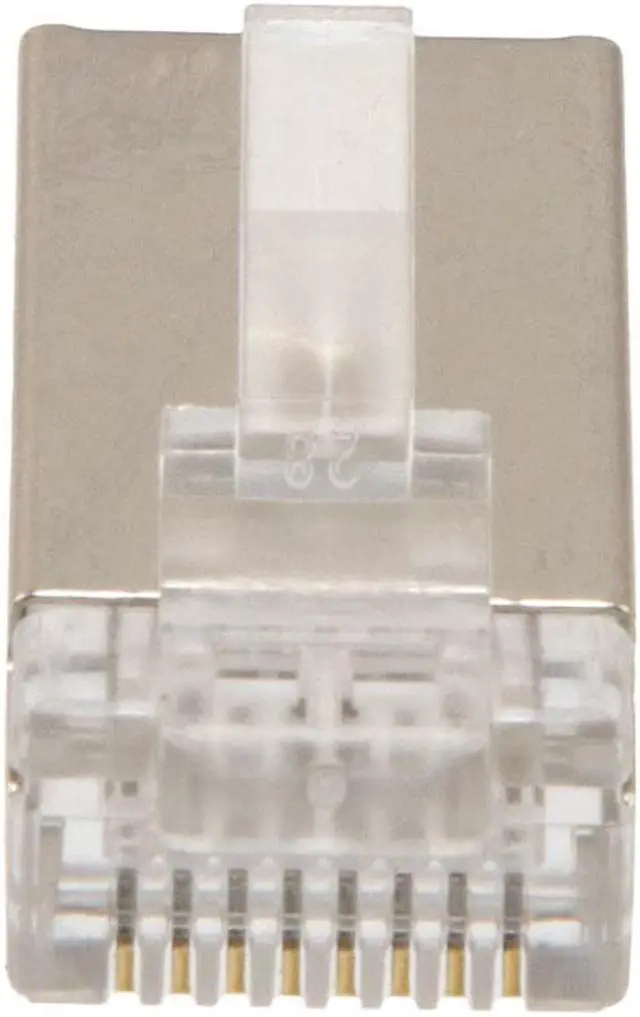 Alt view image 2 of 4 - NavePoint CAT5E Ethernet RJ45 Plug, FTP, 100 pack, C5E-8P8C, CE Compliance