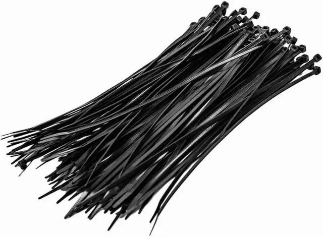 Alt view image 3 of 4 - NavePoint 8 Inch Nylon UV Resistant Cable Wire Zip Tie 40 lbs - Black 200 Pack Lot Pcs Qty
