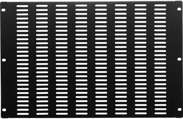Main image of NavePoint 7U Blanking Panel, Slotted, Flanged, 19 inch Wide Network Server Rack or Server Cabinet, Filler Panel, Steel,  Hardware Included