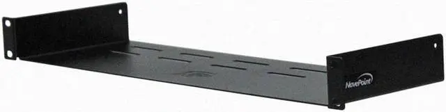 Main image of NavePoint Universal Rack Tray Vented Shelves 1U Black 6" (150mm deep) No Lip