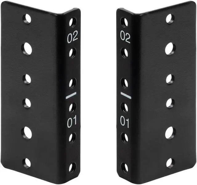 Main image of NavePoint 2U Vertical Rack Rail Pair DIY Kit with Hardware