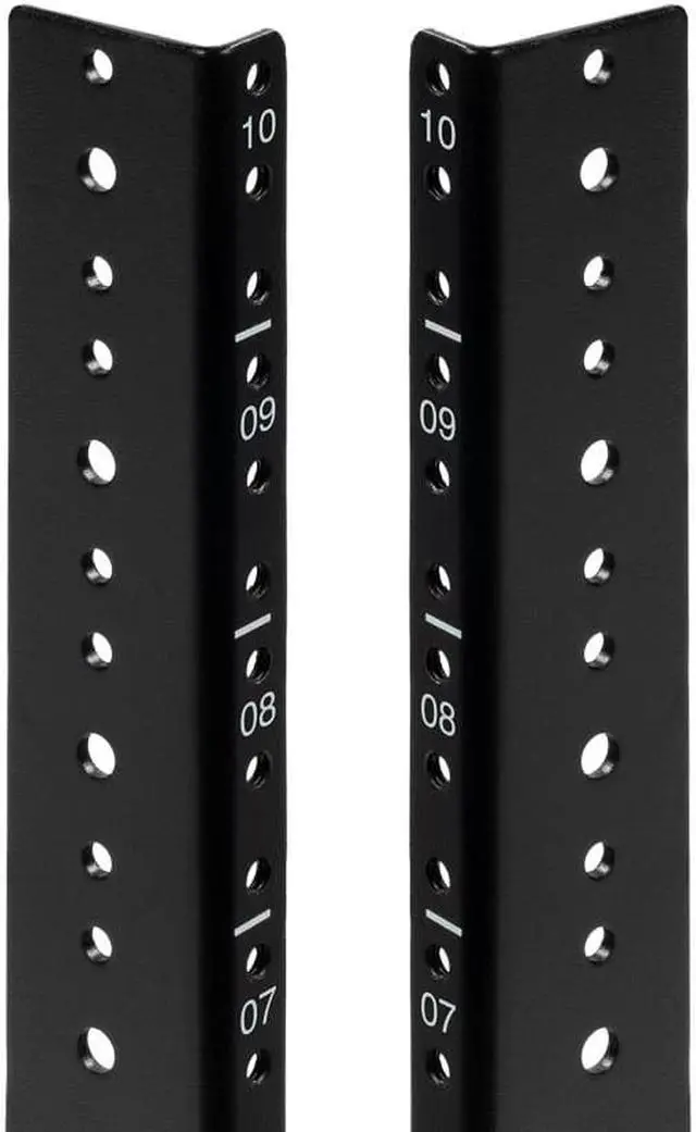 Main image of NavePoint 10U Vertical Rack Rail Pair DIY Kit with Hardware