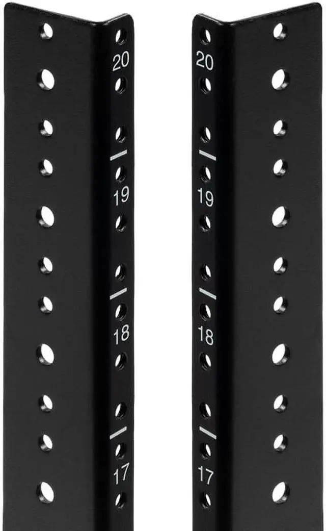 Main image of NavePoint 20U Vertical Rack Rail Pair DIY Kit with Hardware
