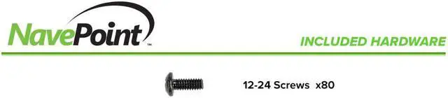 Alt view image 4 of 4 - NavePoint 20U Vertical Rack Rail Pair DIY Kit with Hardware
