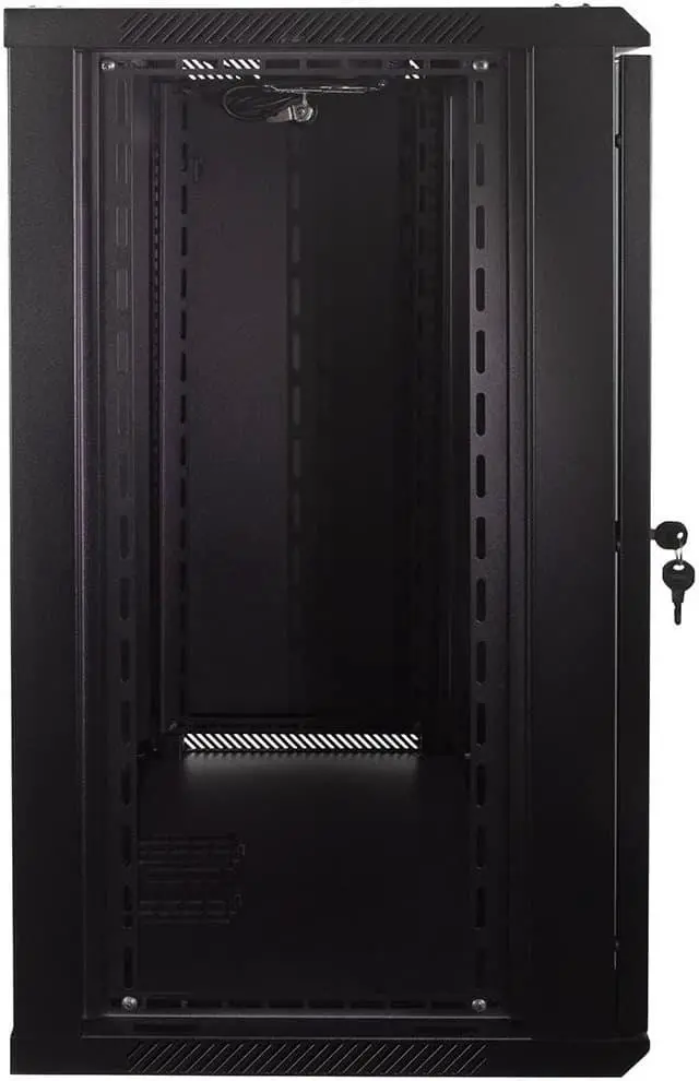 Alt view image 4 of 4 - NavePoint 15U Wall Mount  Consumer Series Server Cabinet Network Enclosure Locks, Fan