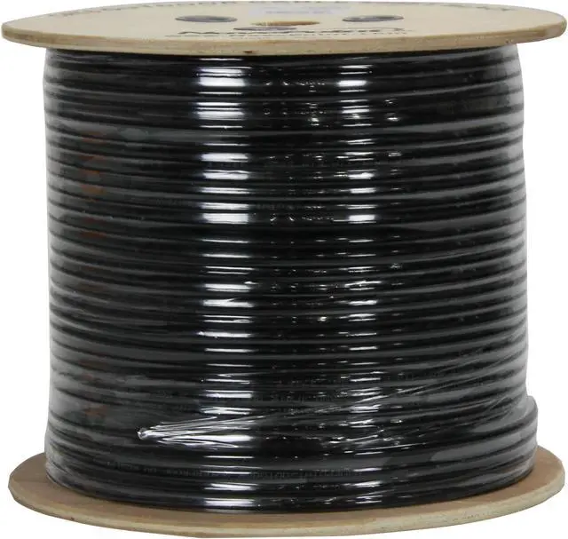 Alt view image 2 of 2 - NavePoint CAT6 UTP Outdoor Direct Burial LDPE Ethernet Cable 500 FT Black