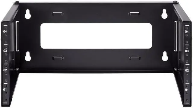 Main image of Navepoint 4U Wall Mount Bracket Extendable Network Equipment Rack Threaded Standard 19"