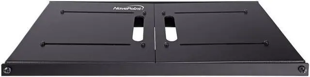 Alt view image 4 of 4 - Navepoint 4U Wall Mount Bracket Extendable Network Equipment Rack Threaded Standard 19"