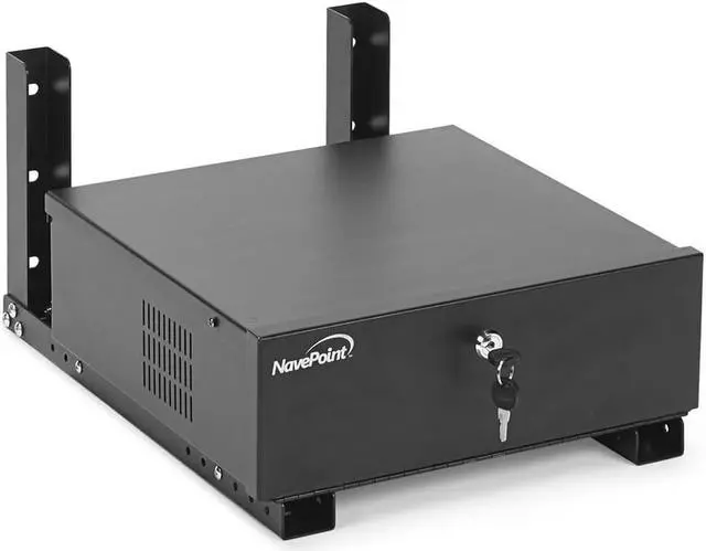 Alt view image 3 of 3 - NavePoint Adjustable DVR Wall-Mount Bracket, Mount Adjusts from 15 - 18-Inches, Max Weight 100 lbs., Cold Rolled Steel, Horizontal or Vertical