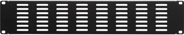 Main image of NavePoint 2U Blank Rack Mount Panel IT Server Network Spacer Slotted Venting