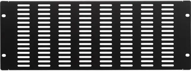 Main image of NavePoint 4U Blanking Panel, Slotted, Flanged, 19 inch Wide Network Server Rack or Server Cabinet, Filler Panel, Steel,  Hardware Included