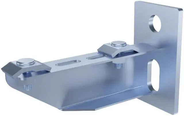 Alt view image 2 of 4 - Electro Zinc Plated Wire Mesh Cable Tray bracket, T-shaped, Wall Mount, 100mm , 4 Pack