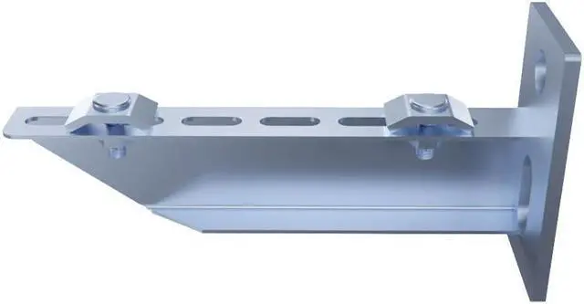 Alt view image 3 of 4 - Electro Zinc Plated Wire Mesh Cable Tray bracket, T-shaped, Wall Mount, 150mm , 4 Pack