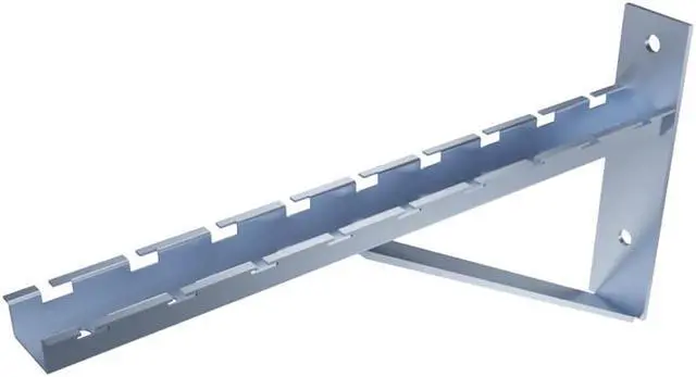 Alt view image 2 of 4 - Electro Zinc Plated Wire Mesh Cable Tray bracket, Triangle, Wall Mount, 400mm , 2 Pack
