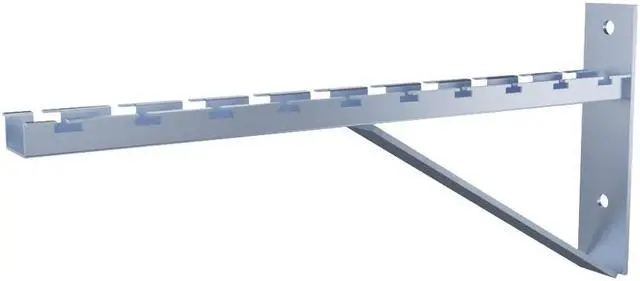 Alt view image 2 of 4 - Electro Zinc Plated Wire Mesh Cable Tray bracket, Triangle, Wall Mount, 450mm , 2 Pack