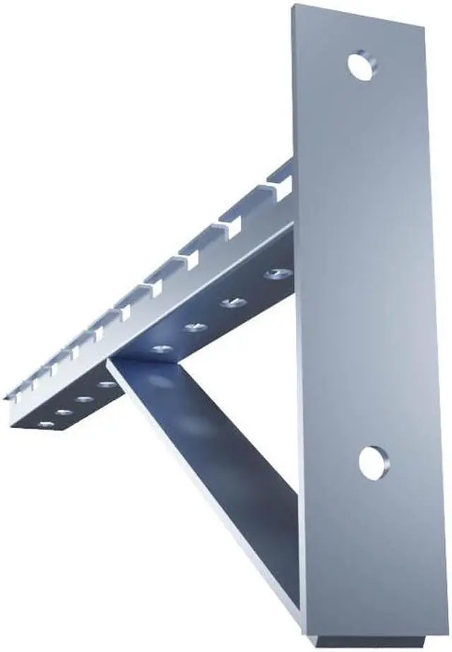 Alt view image 4 of 4 - Electro Zinc Plated Wire Mesh Cable Tray bracket, Triangle, Wall Mount, 450mm , 2 Pack