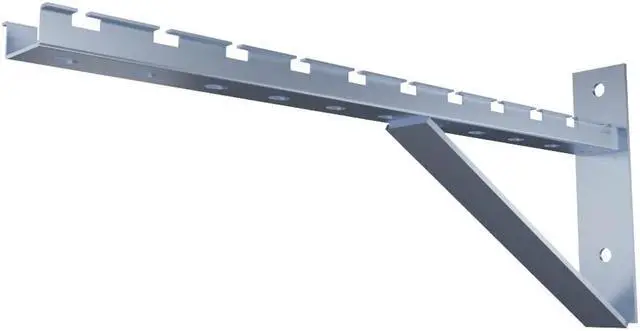Alt view image 2 of 4 - Electro Zinc Plated Wire Mesh Cable Tray bracket, Triangle, Wall Mount, 500mm , 2 Pack