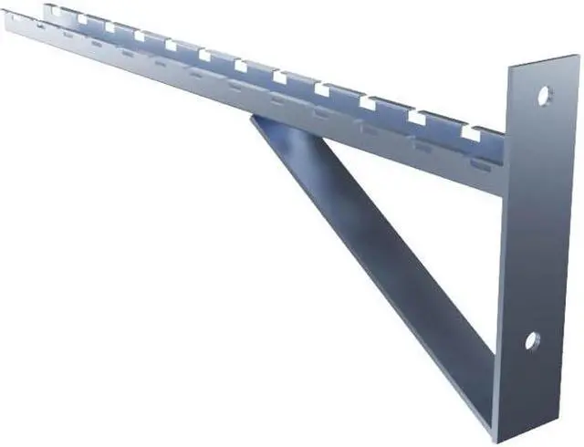 Alt view image 4 of 4 - Electro Zinc Plated Wire Mesh Cable Tray bracket, Triangle, Wall Mount, 600mm , 2 Pack