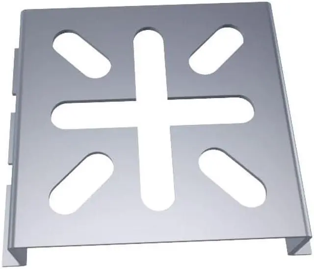 Alt view image 4 of 4 - NavePoint 24/67" Electro Zinc Plated Wire Mesh Cable Tray Spider Bracket - 2 pack