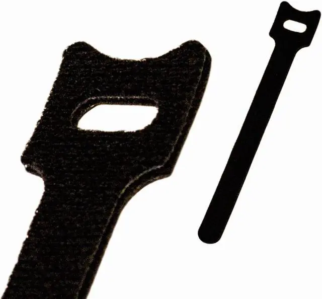 Main image of NavePoint 6 Inch Hook and Loop Reusable Strap Cable Cord Wire Ties 25 Pack Black