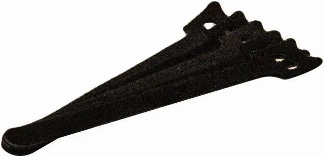 Alt view image 2 of 4 - NavePoint 6 Inch Hook and Loop Reusable Strap Cable Cord Wire Ties 25 Pack Black