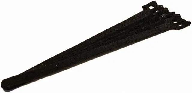 Alt view image 2 of 4 - NavePoint 10 Inch Hook and Loop Reusable Strap Cable Cord Wire Ties 25 Pack Black