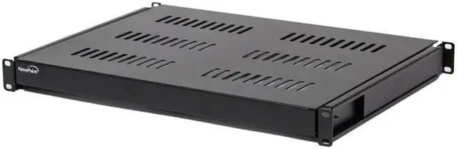 Main image of Navepoint 1U 19-Inch Sliding IT Network Cabinet Shelf For 550mm Depth Cabinet Enclosure Black