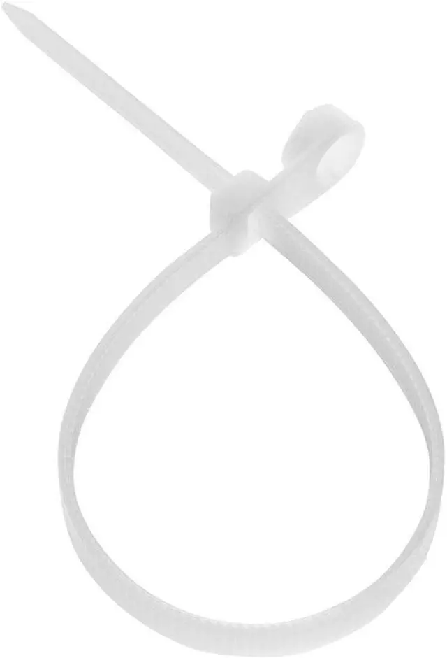 Alt view image 2 of 3 - NavePoint 12 Inch Nylon White Cable Ties Mount Head 50 Lbs  100 Pack