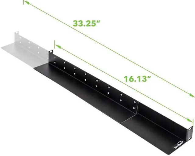 Alt view image 2 of 4 - NavePoint Full Depth Rack Mount Shelf Rail for Dell IBM HP Compaq 2-pack
