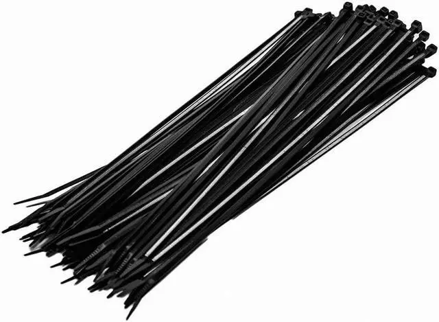 Alt view image 3 of 4 - NavePoint 12 Inch Nylon UV Resistant Cable Wire Zip Tie 40 lbs - Black 100 Pack Lot Pcs Qty