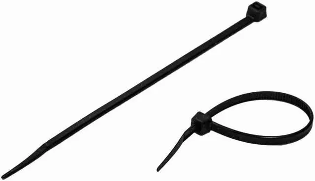 Alt view image 2 of 4 - NavePoint 6 Inch Nylon UV Resistant Cable Wire Zip Tie 50 lbs - Black 100 Pack Lot Pcs Qty