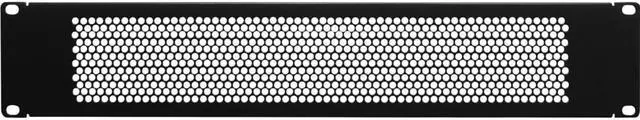 Main image of Navepoint 2U Blank Rack Mount Panel Spacer With Venting For 19-Inch Server Network Rack Enclosure Or Cabinet Black