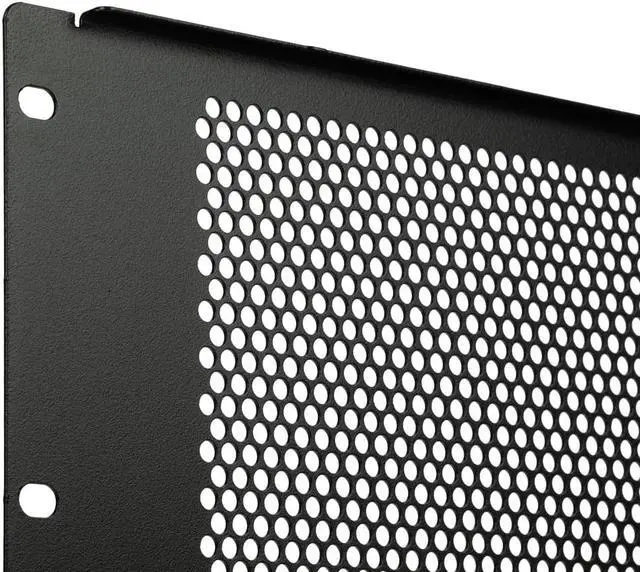 Alt view image 2 of 3 - NavePoint 7U Blanking Panel, Perforated, Flanged, 19 inch Wide Network Server Rack or Server Cabinet, Filler Panel, Steel,  Hardware Included