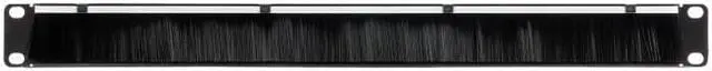 Alt view image 3 of 4 - Navepoint 1U Rack Mount Cable Management Panel With Tidy Brush Slot For Cable Entry For 19-Inch Rack Or Cabinet Black