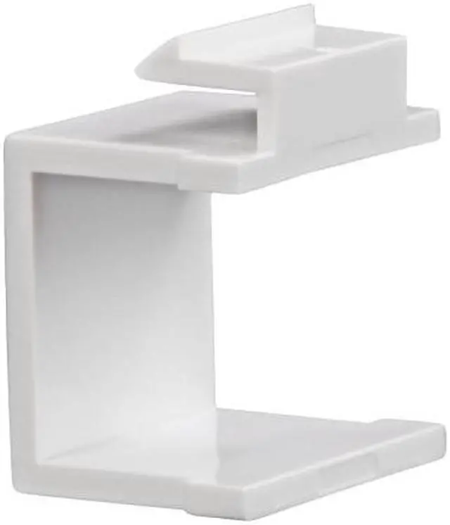 Alt view image 2 of 3 - NavePoint Blank Keystone Adapter White 10-pack